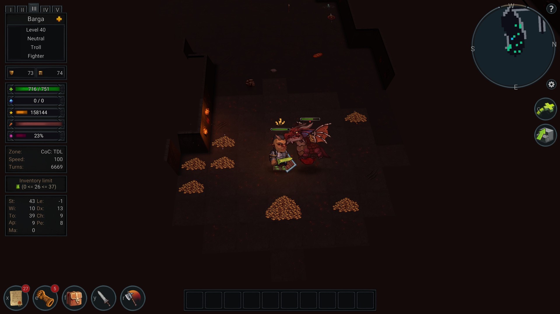 Скриншот из игры Ultimate ADOM - Caverns of Chaos - 28