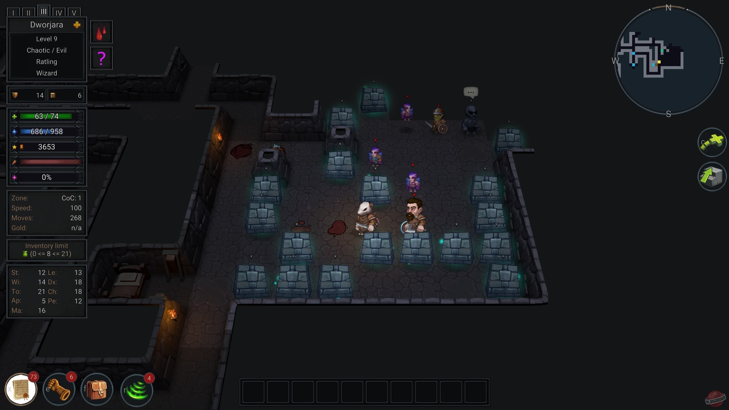 Скриншот из игры Ultimate ADOM - Caverns of Chaos - 20