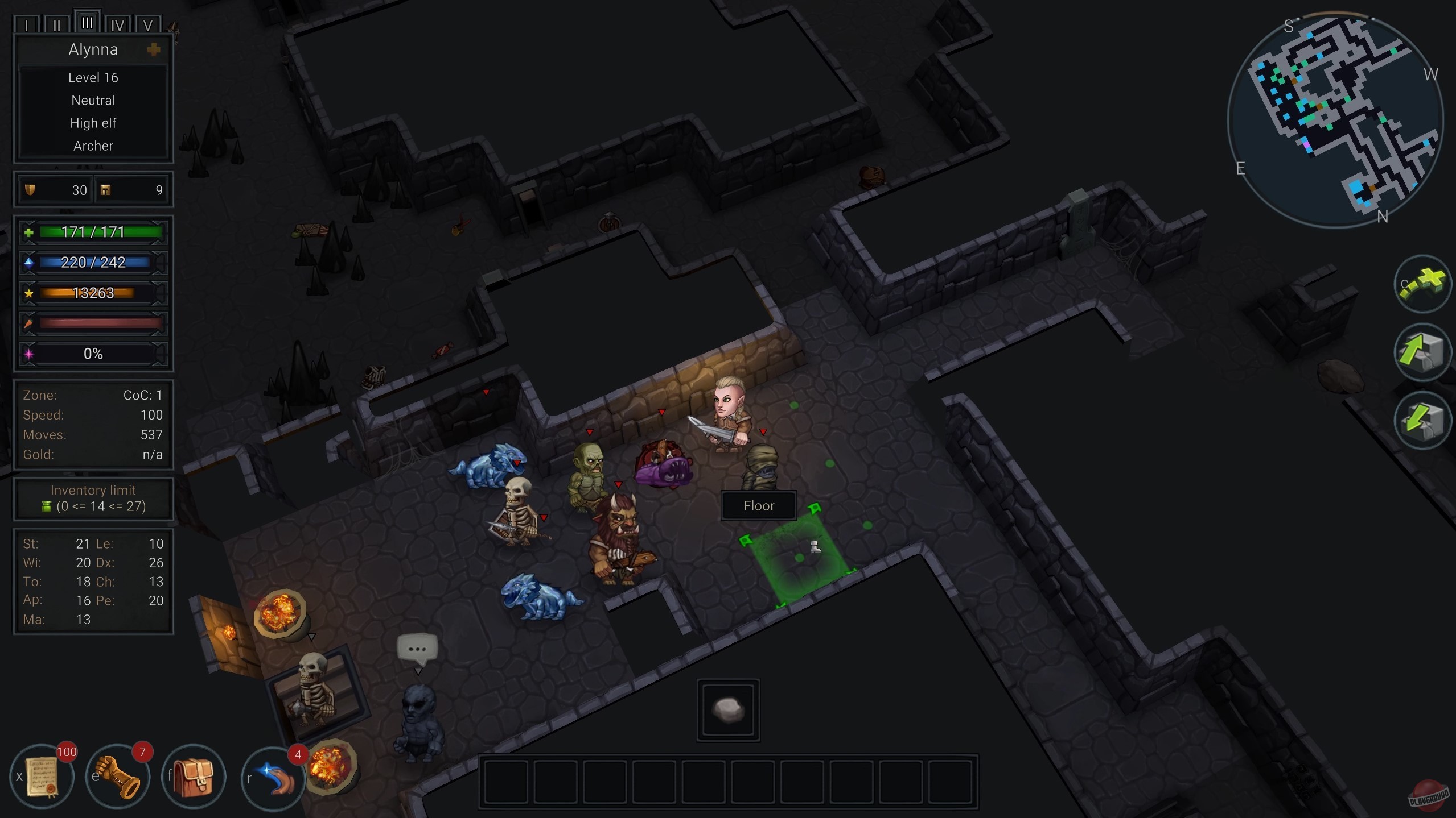 Скриншот из игры Ultimate ADOM - Caverns of Chaos - 23