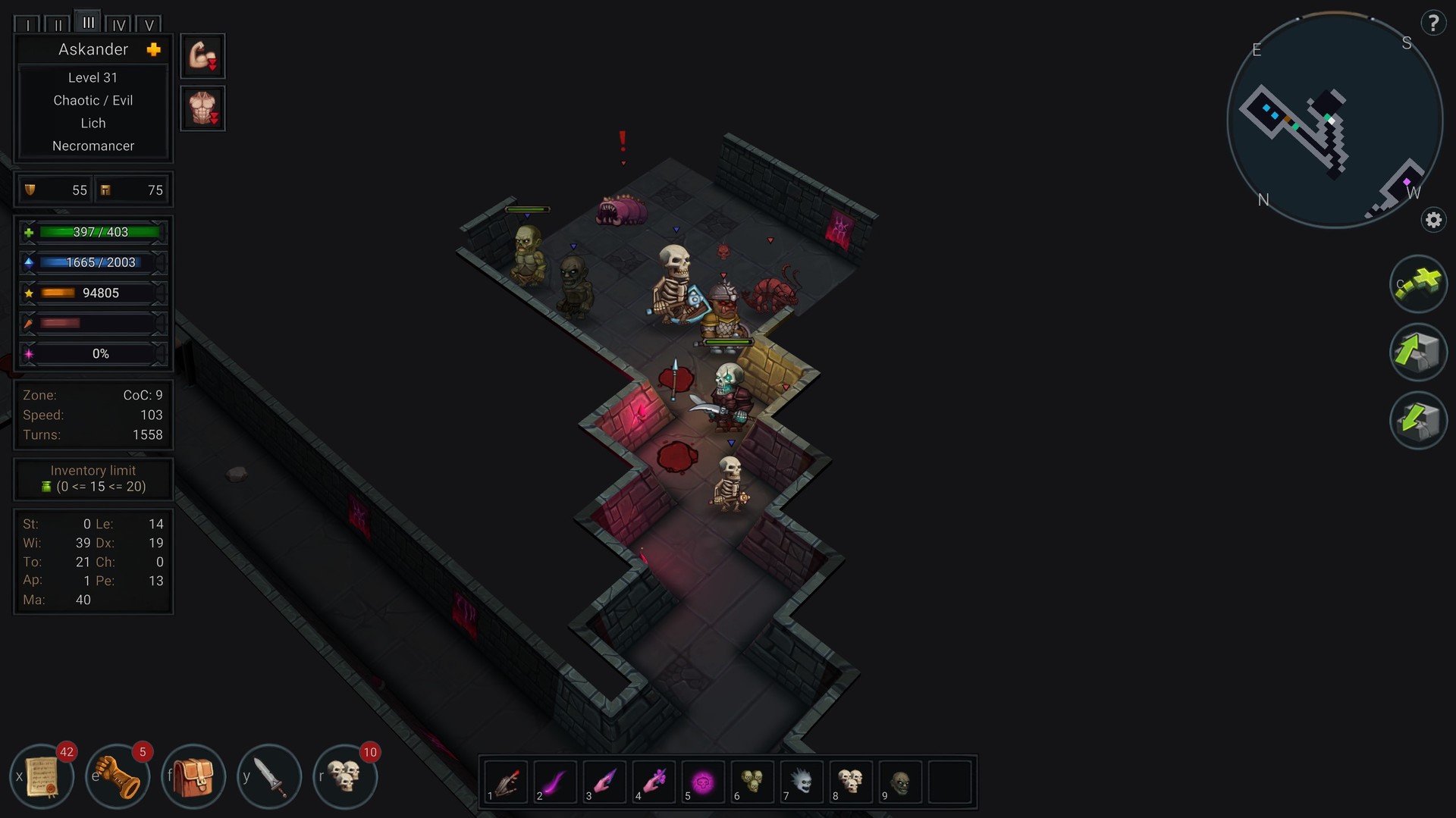 Скриншот из игры Ultimate ADOM - Caverns of Chaos - 17