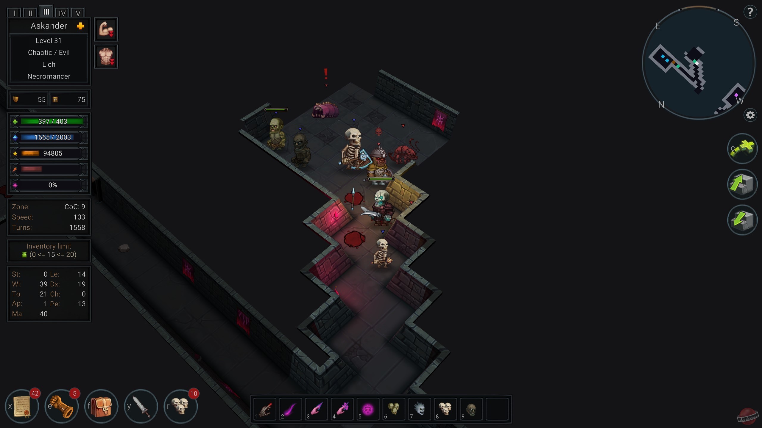 Скриншот из игры Ultimate ADOM - Caverns of Chaos - 15