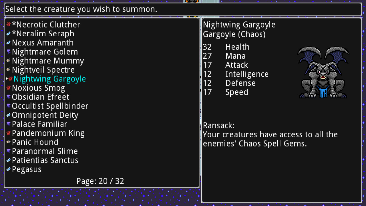 Скриншот из игры Siralim 2 - 68
