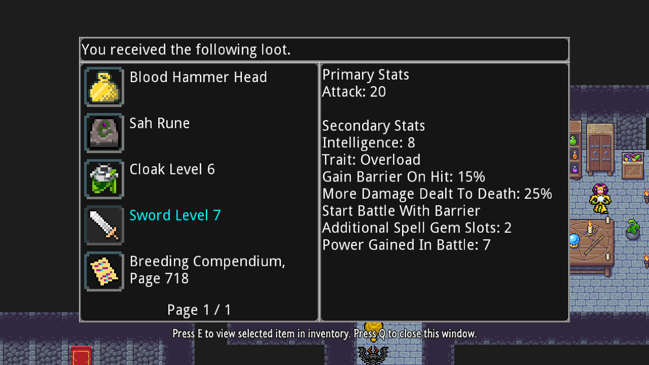 Скриншот из игры Siralim 2 - 25