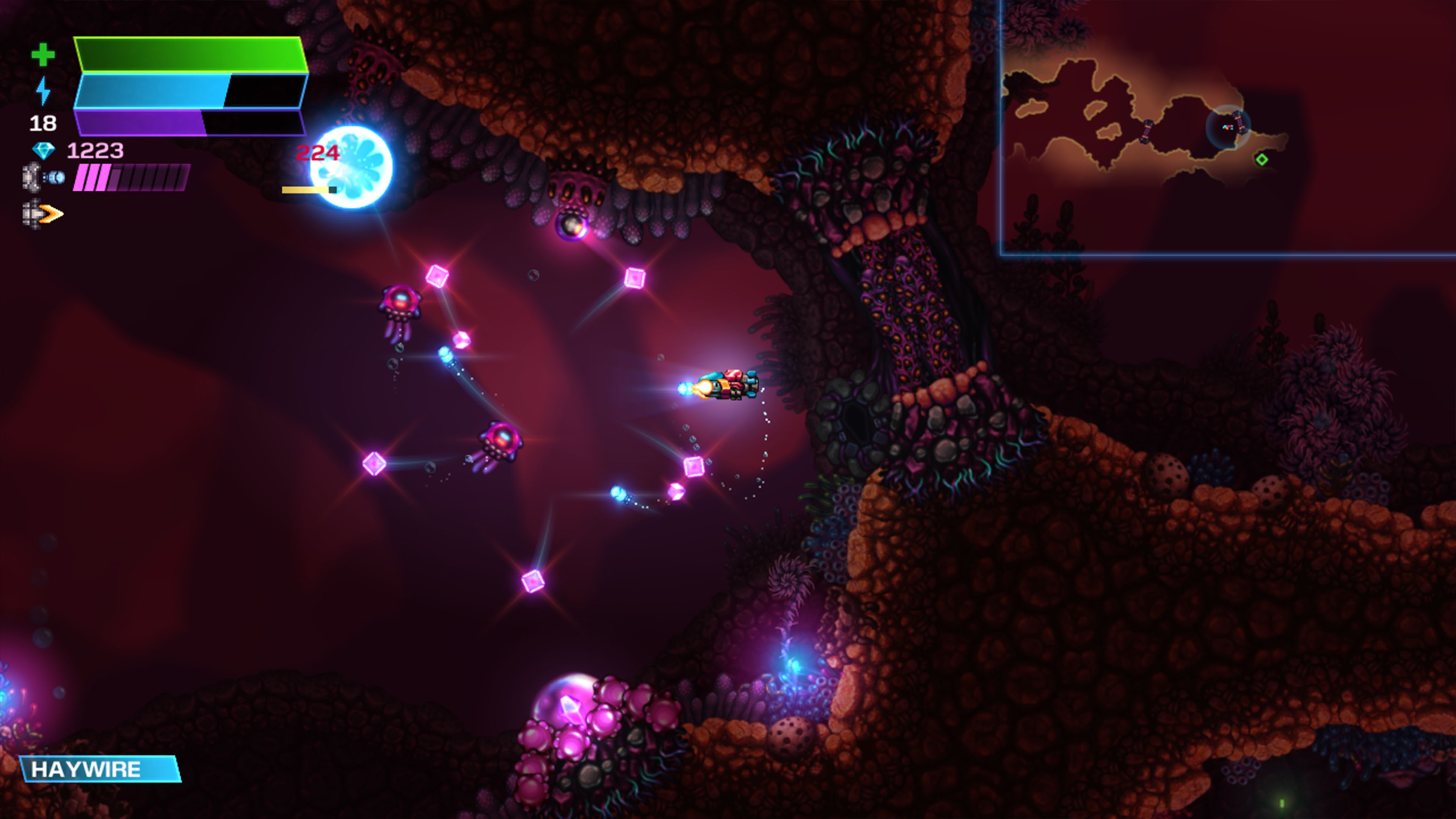 Скриншот из игры Astro Aqua Kitty - 23