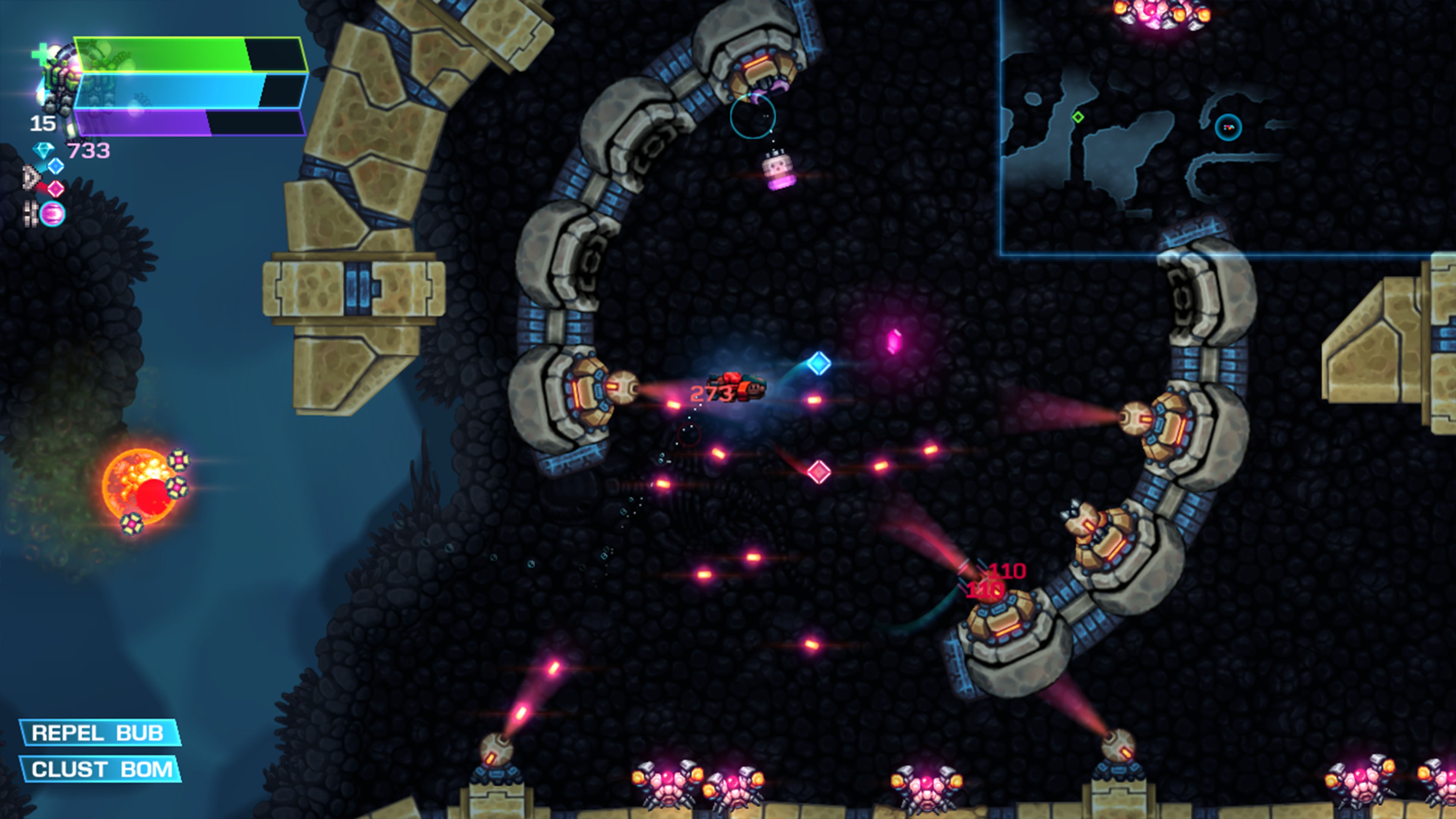 Скриншот из игры Astro Aqua Kitty - 9