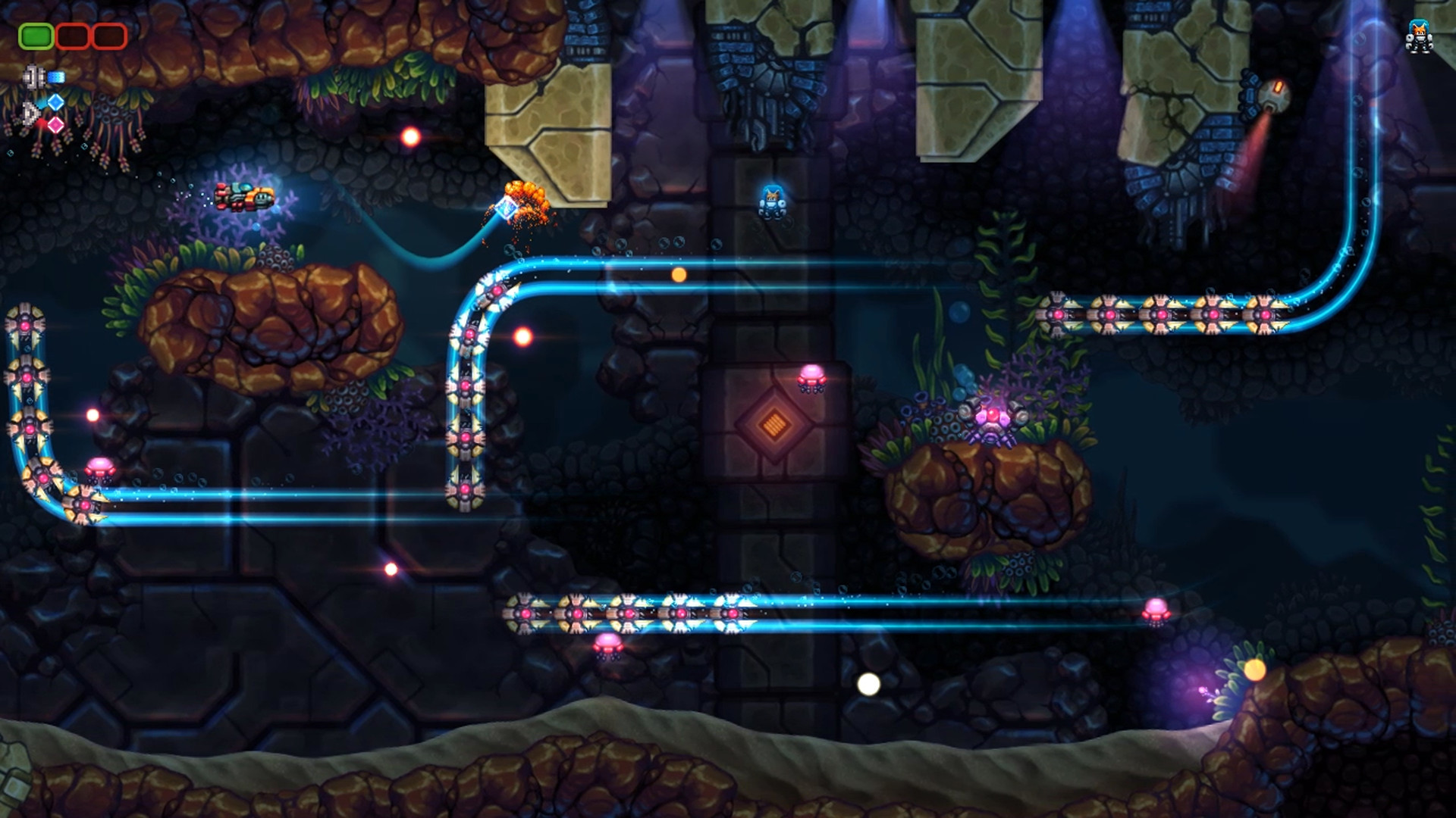 Скриншот из игры Astro Aqua Kitty - 11