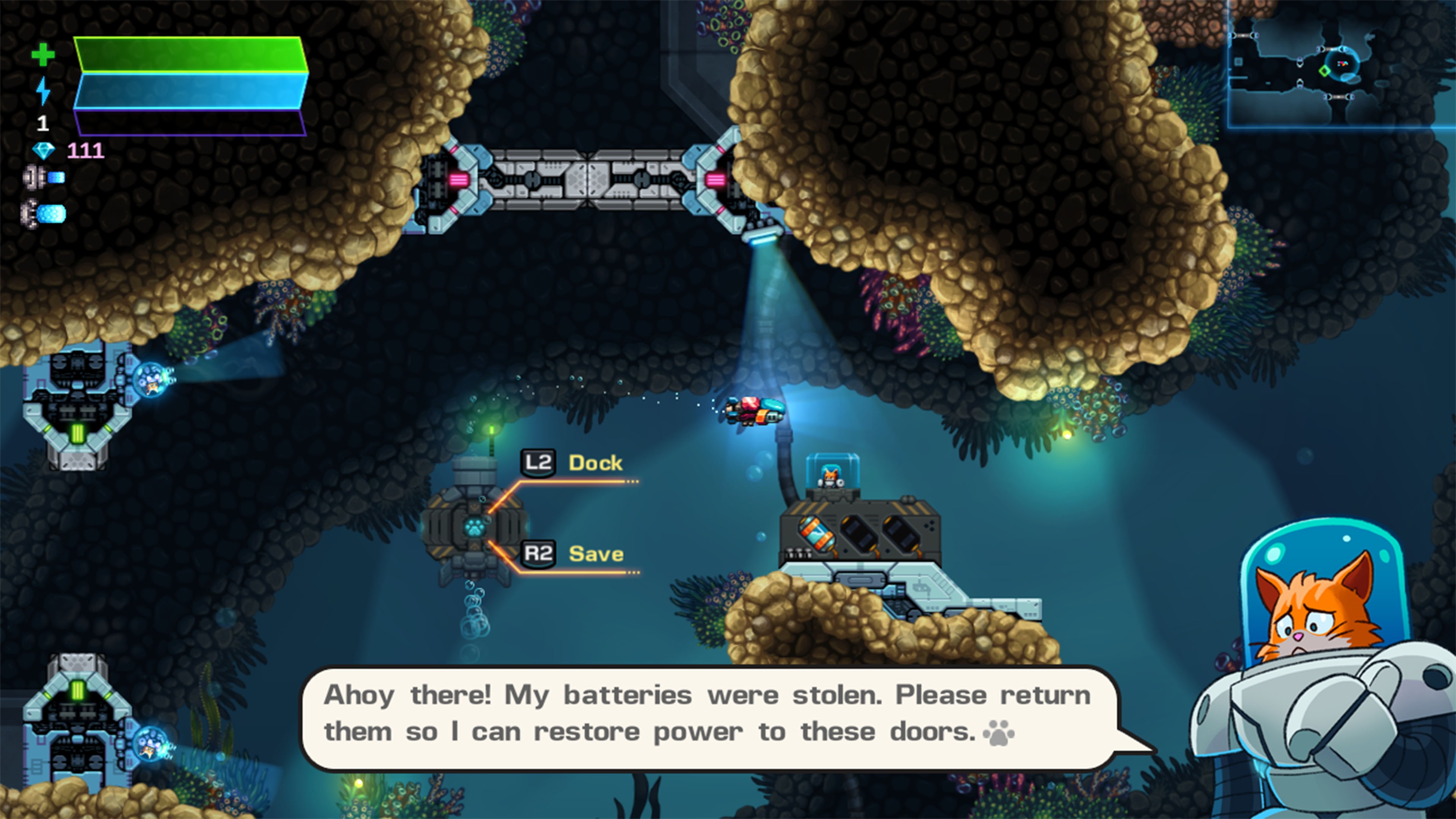 Скриншот из игры Astro Aqua Kitty - 32