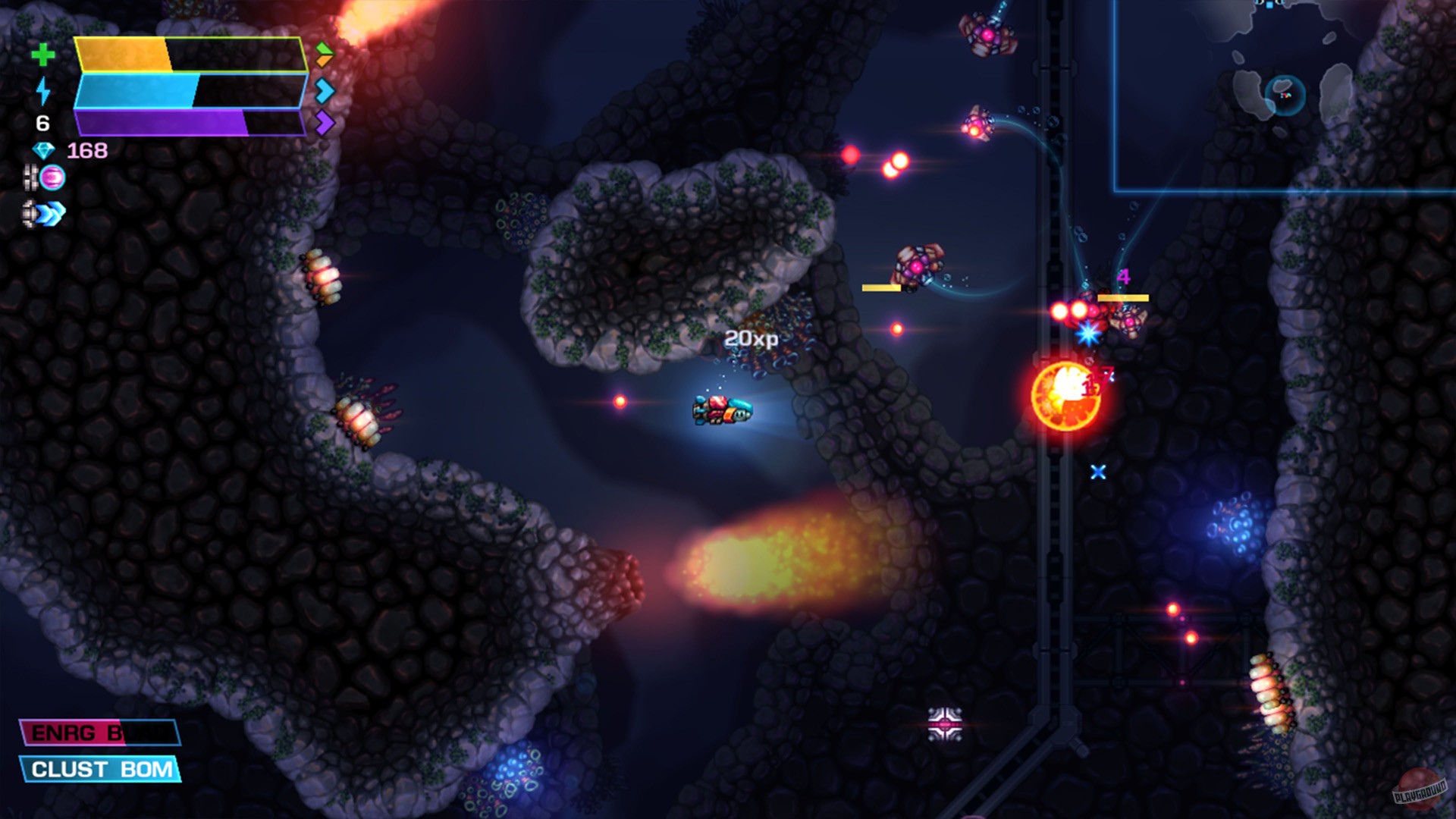 Скриншот из игры Astro Aqua Kitty - 12