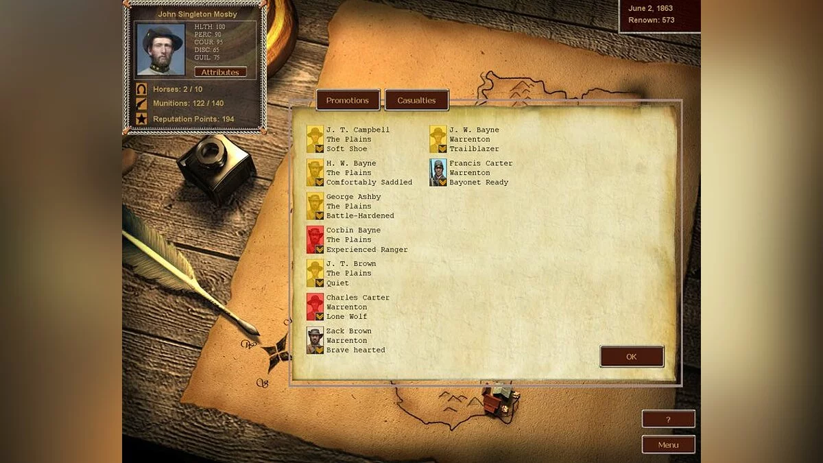 Скриншот из игры Mosby's Confederacy - 26