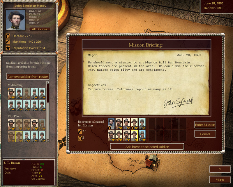 Скриншот из игры Mosby's Confederacy - 8