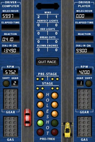 Скриншот из игры Holeshot Drag Racing - 1