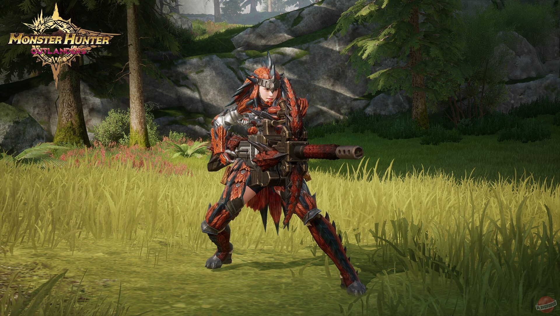 Скриншот из игры Monster Hunter: Outlanders - 1