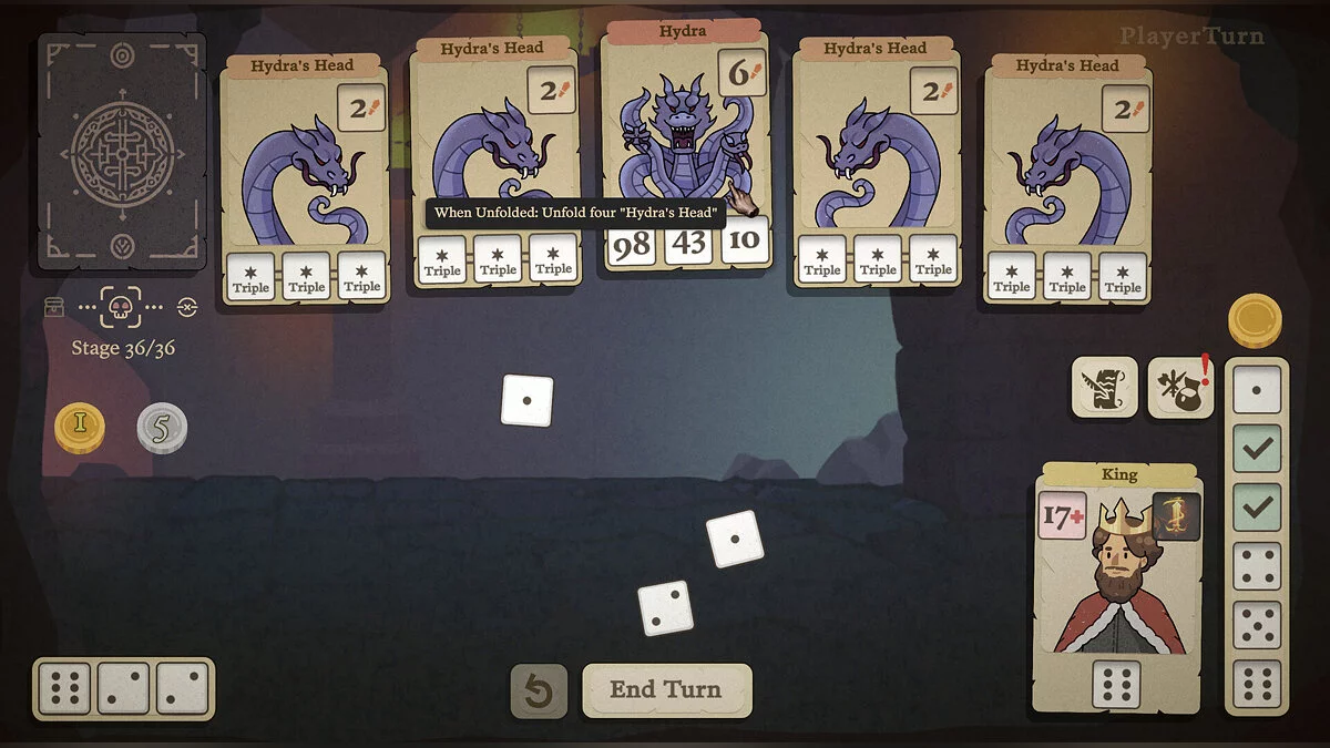 Скриншот из игры Dice & Fold - 21