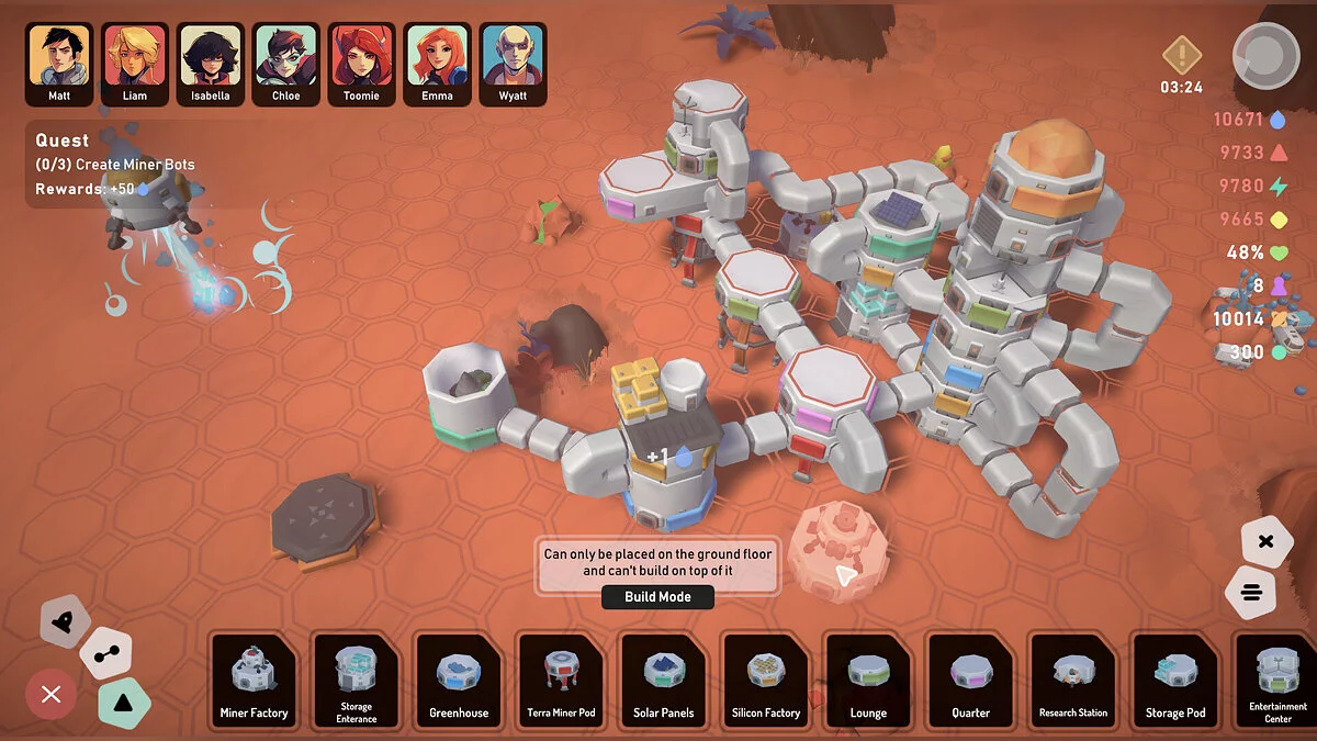 Скриншот из игры Stellar Settlers: Space Base Builder - 2