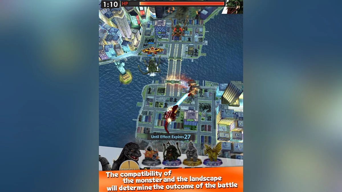 Скриншот из игры Godzilla Battle Line - 9