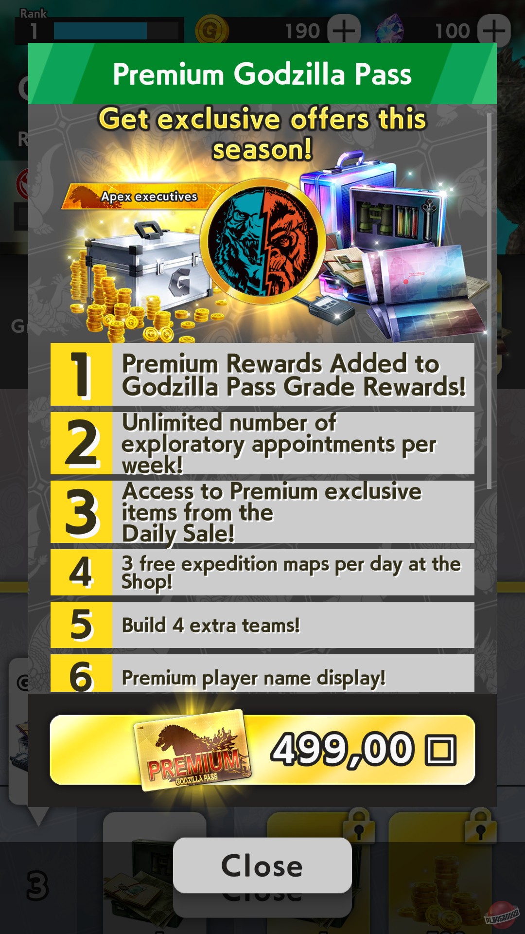 Скриншот из игры Godzilla Battle Line - 12