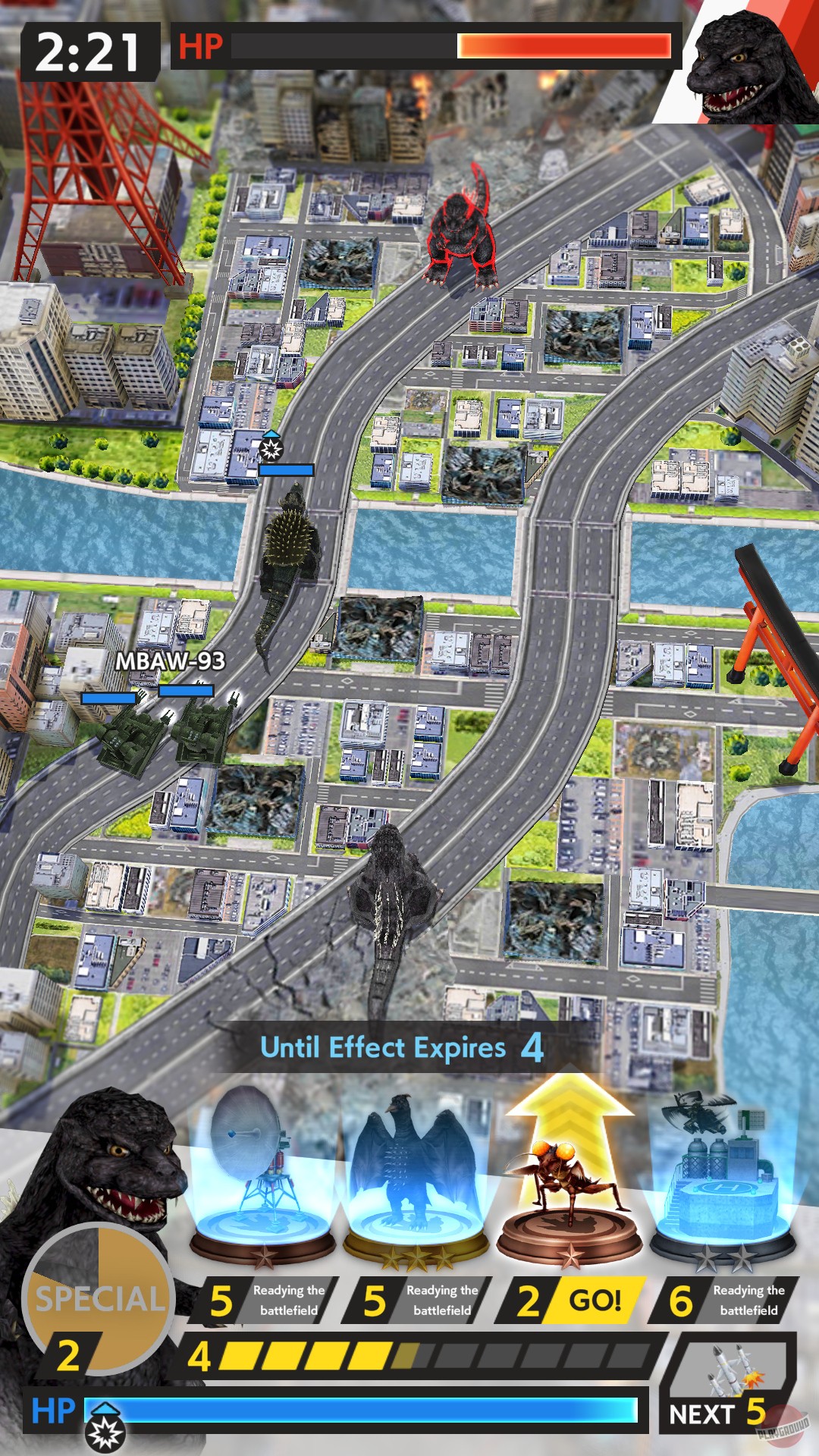 Скриншот из игры Godzilla Battle Line - 8