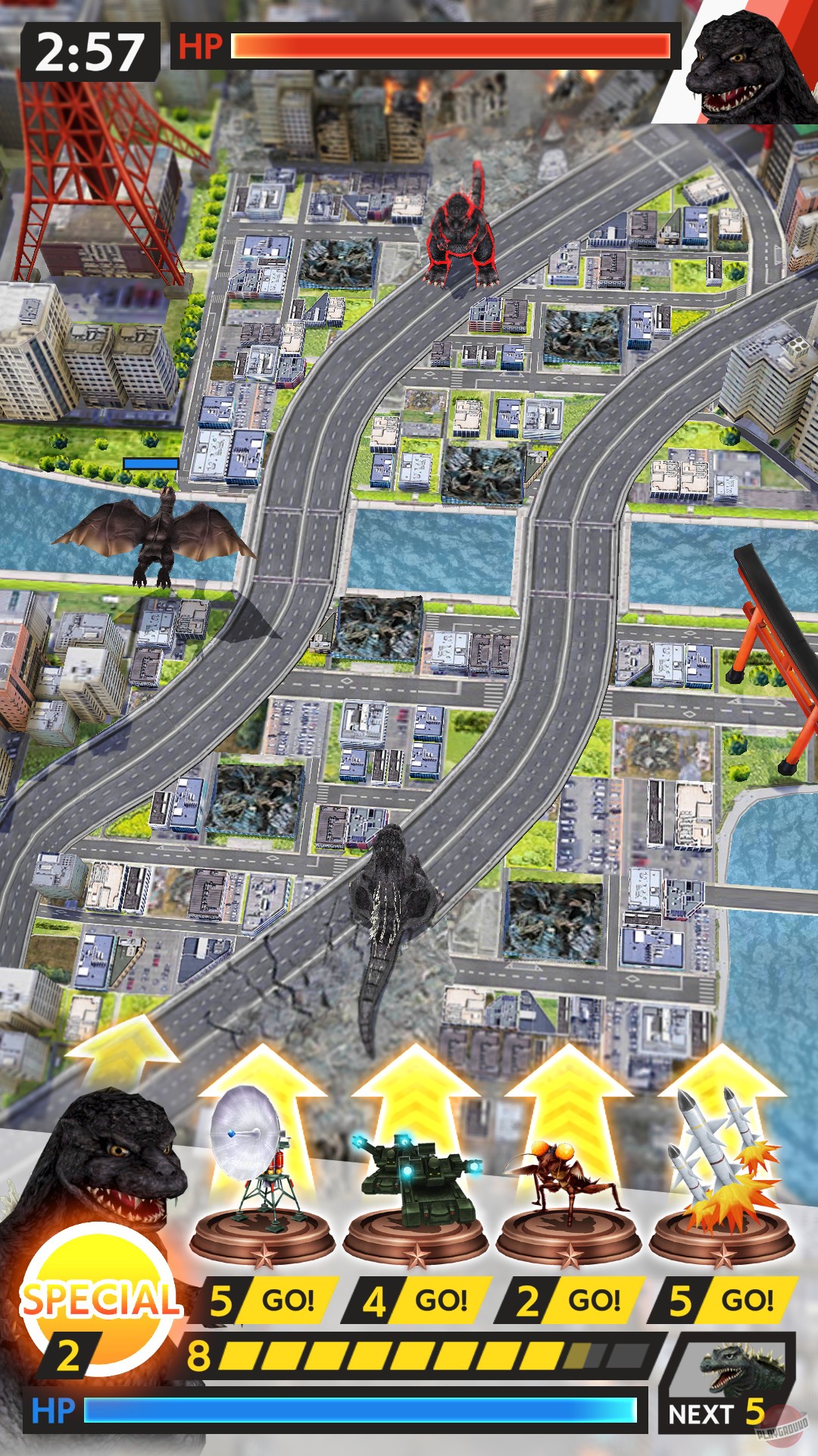 Скриншот из игры Godzilla Battle Line - 15