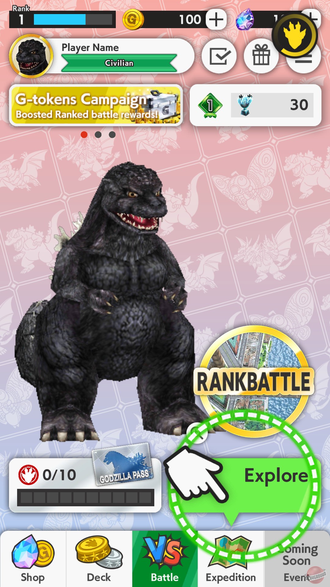 Скриншот из игры Godzilla Battle Line - 5