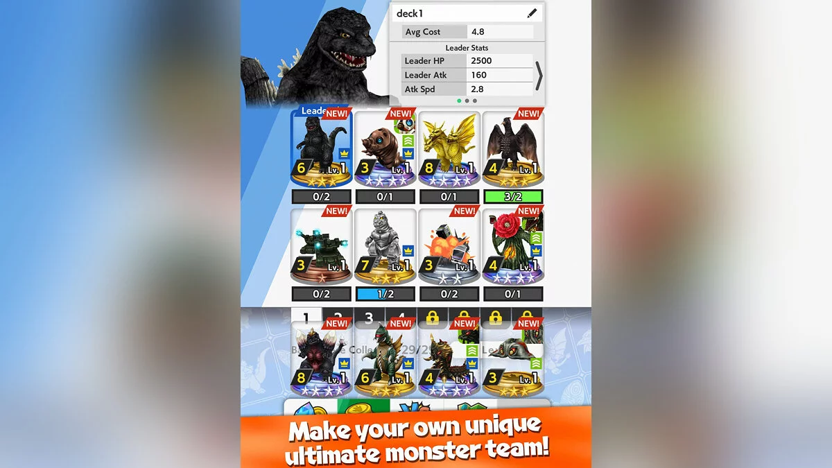 Скриншот из игры Godzilla Battle Line - 10