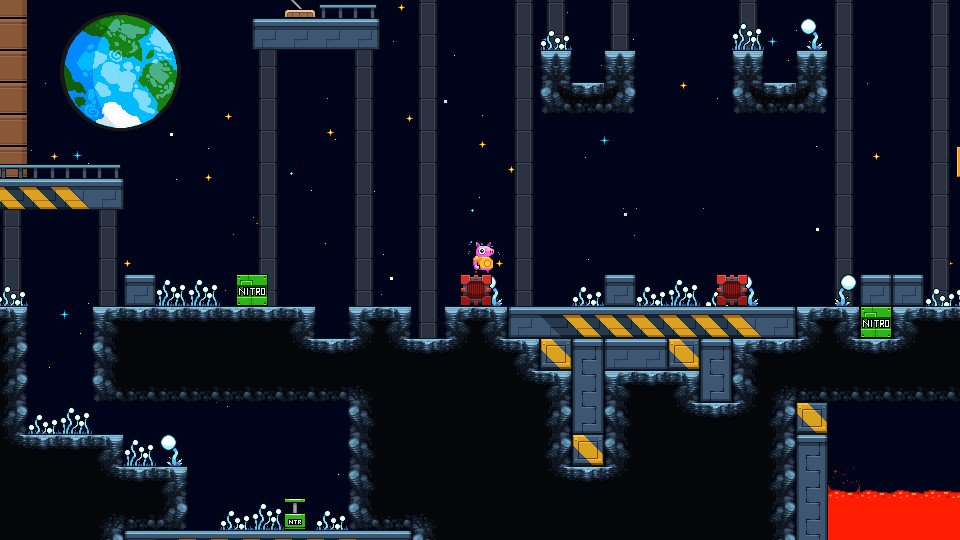 Скриншот из игры Squishy the Suicidal Pig - 3