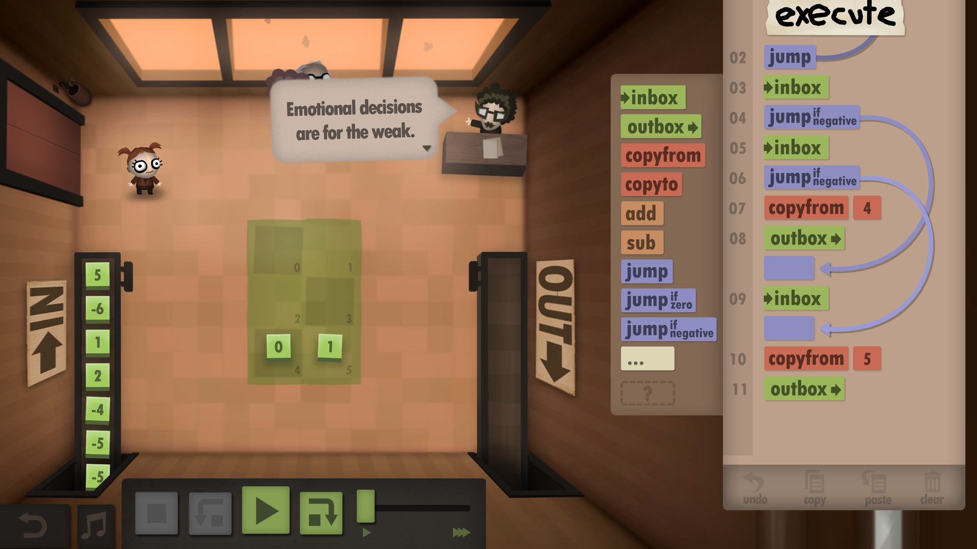 Скриншот из игры Human Resource Machine - 34