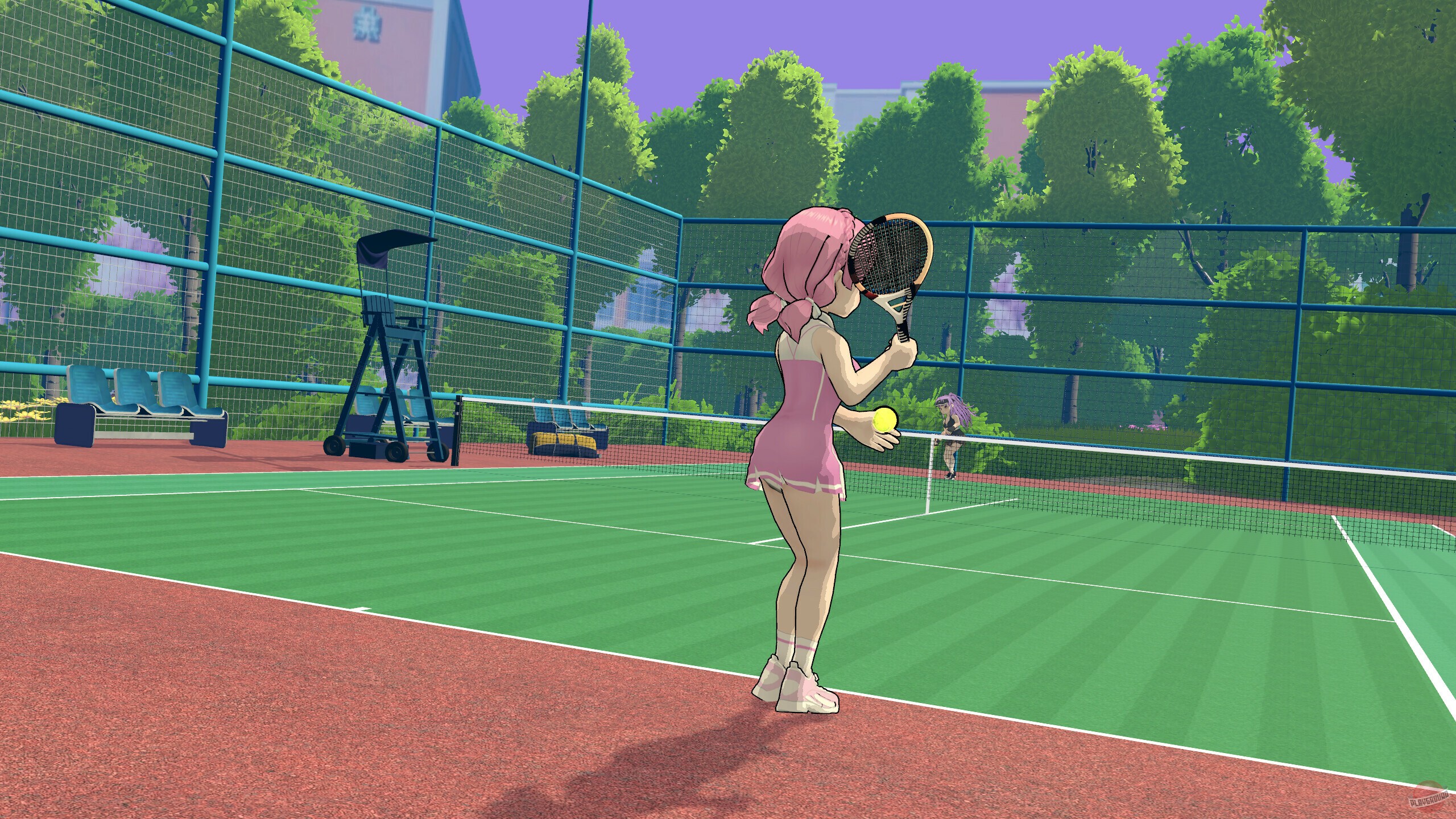 Скриншот из игры Academy Love Saga: Tennis Angels EX - 2