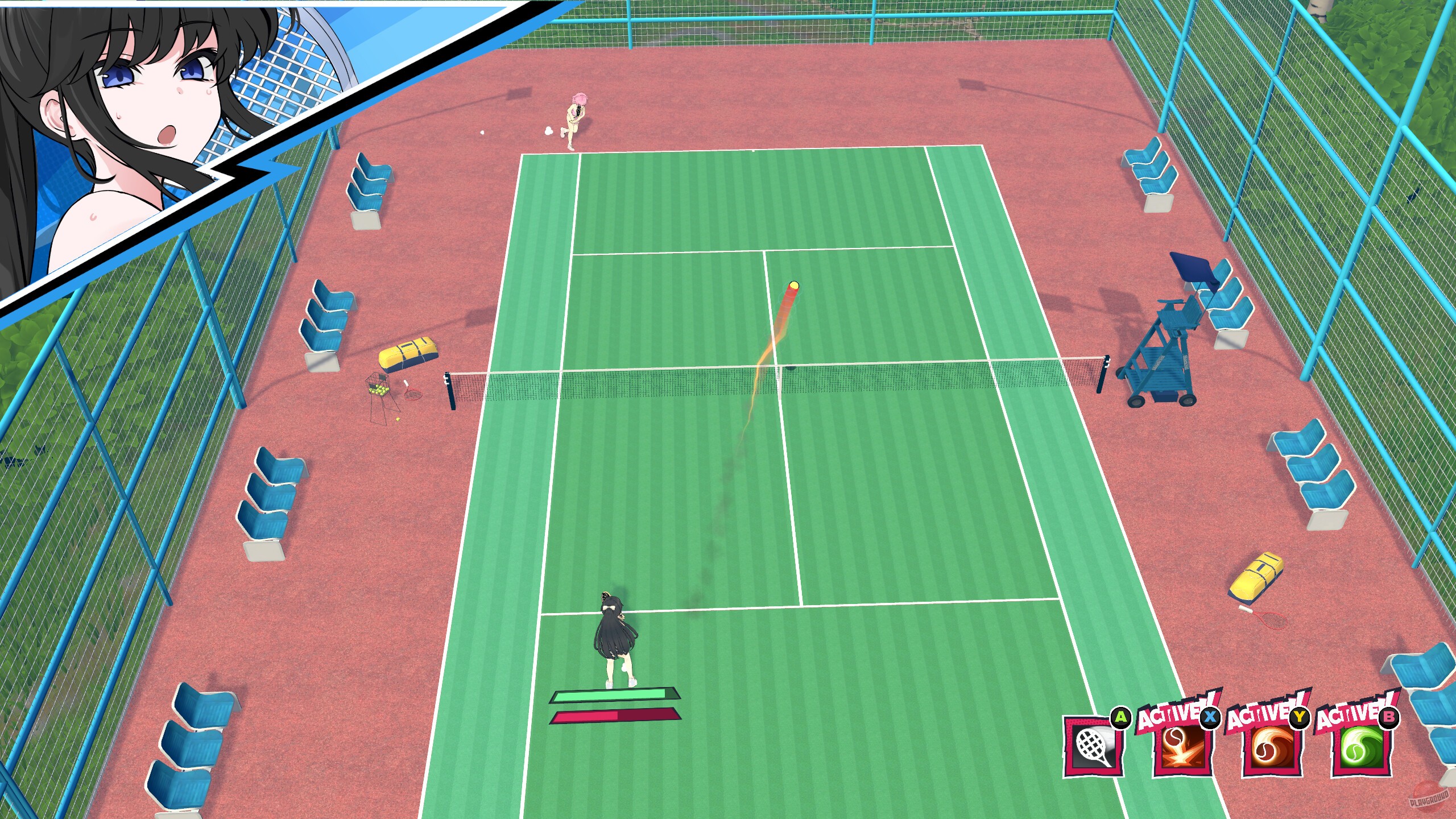 Скриншот из игры Academy Love Saga: Tennis Angels EX - 8