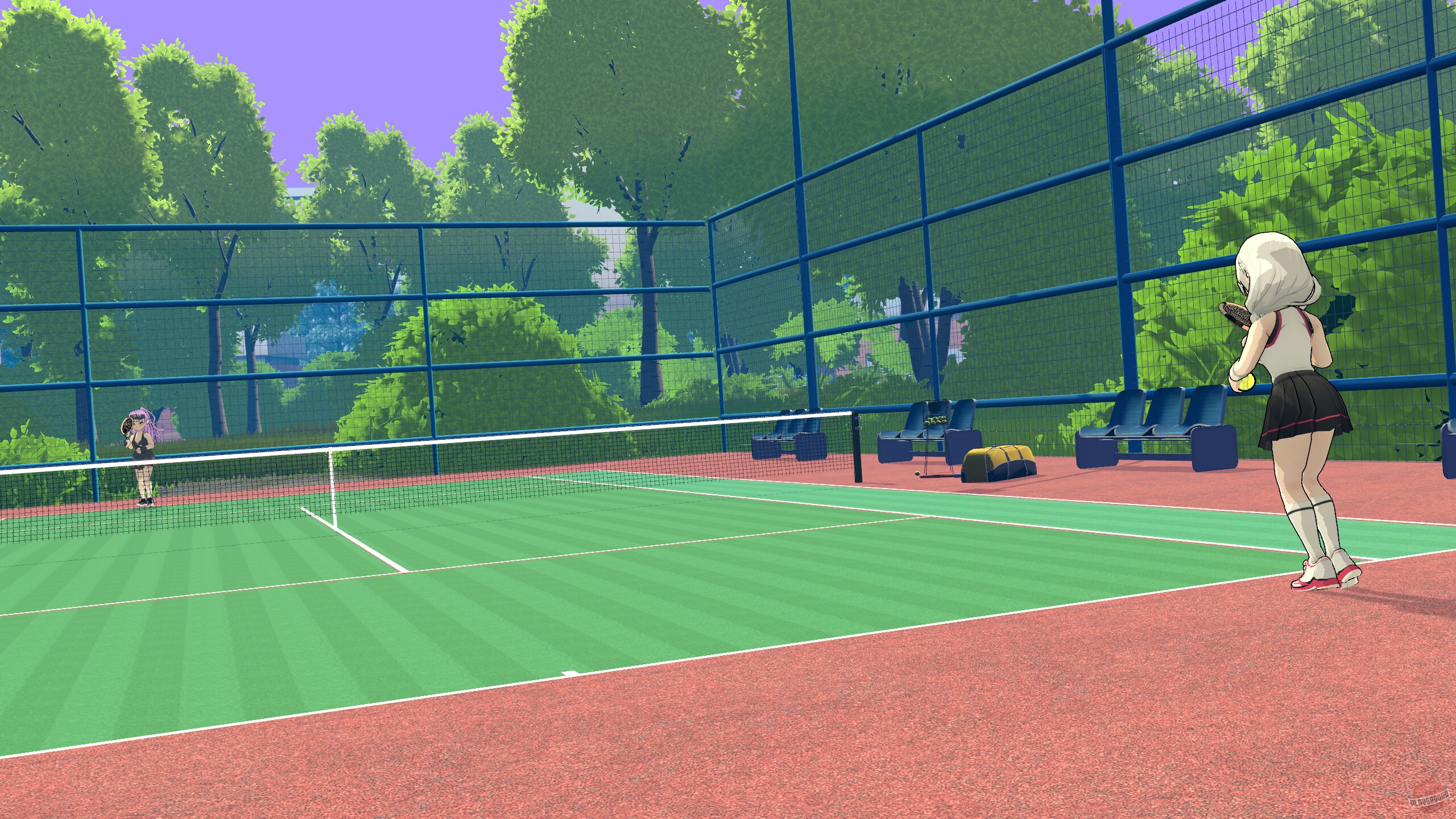 Скриншот из игры Academy Love Saga: Tennis Angels EX - 1
