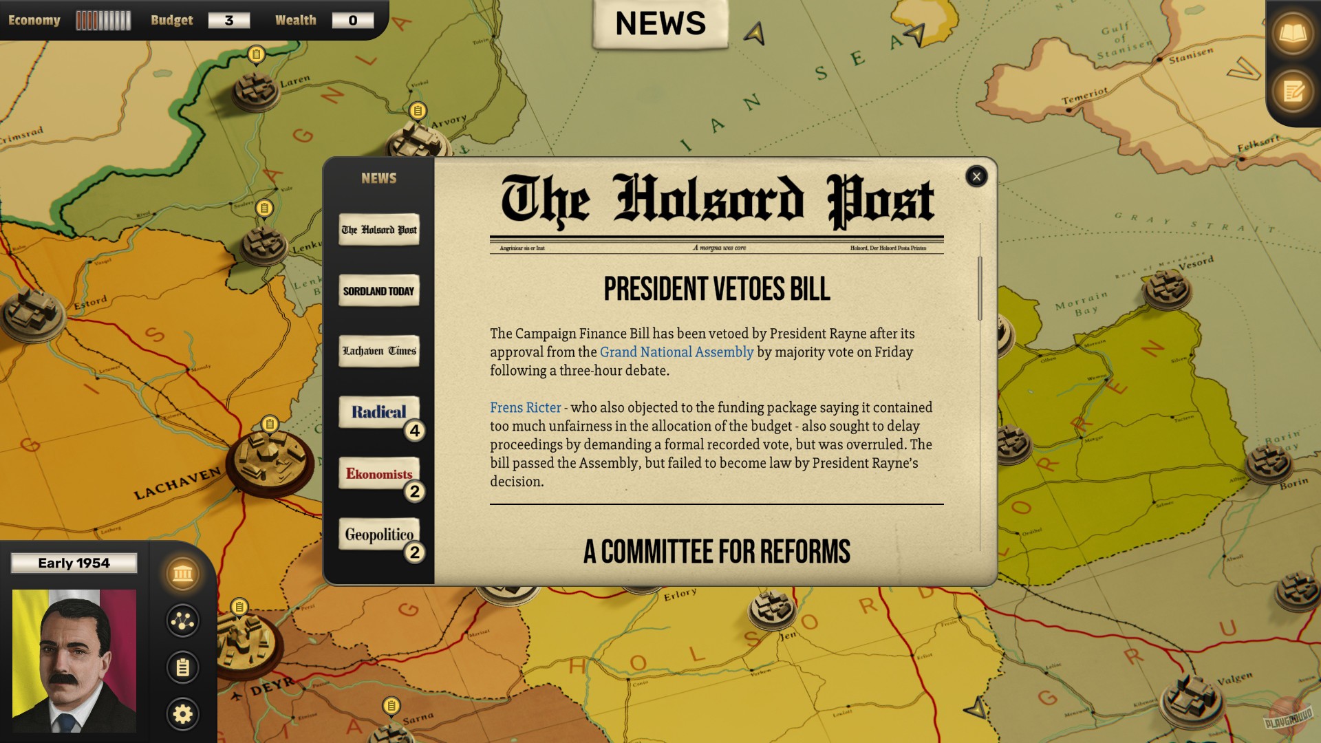 Скриншот из игры Suzerain - 42