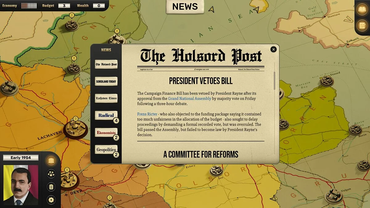 Скриншот из игры Suzerain - 33