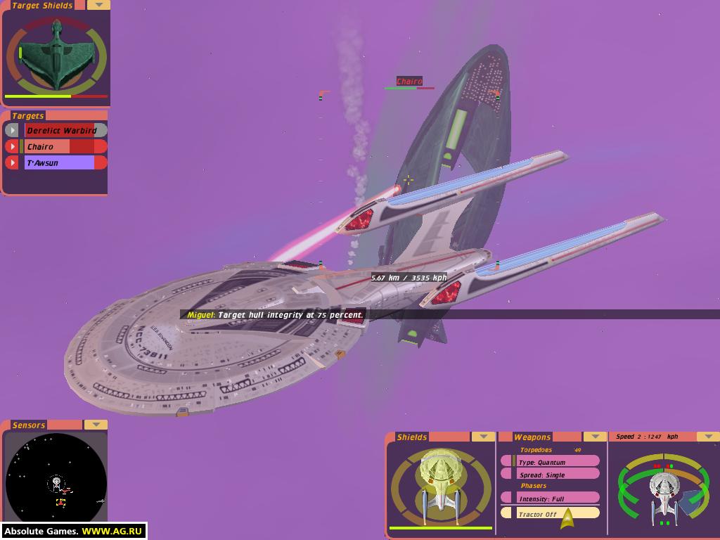 Скриншот из игры Star Trek: Bridge Commander - 12