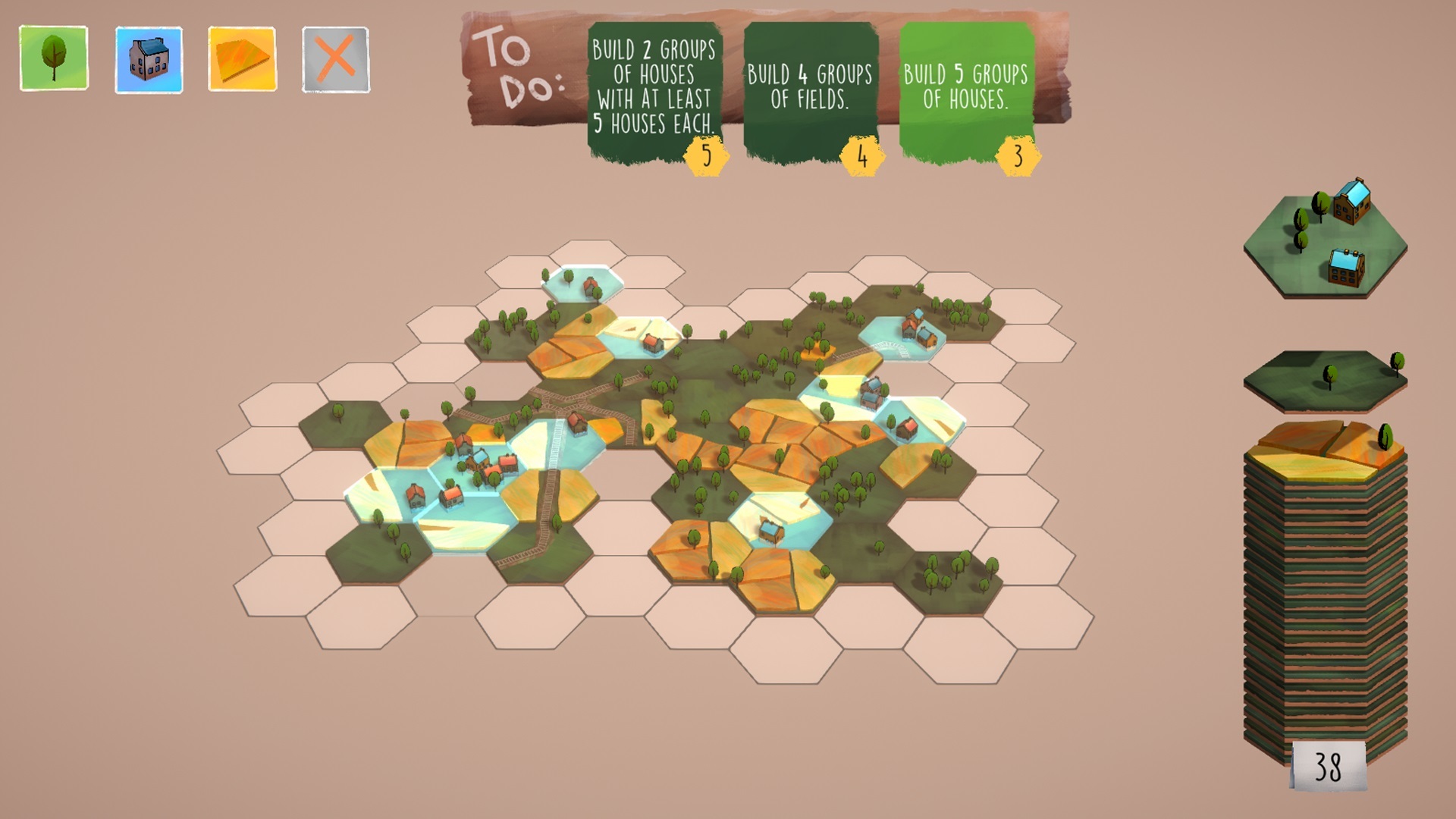 Скриншот из игры Dorfromantik - 43
