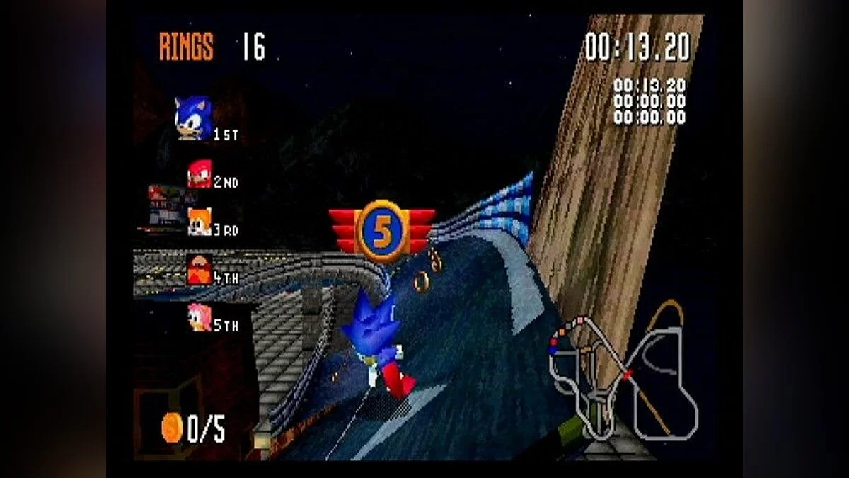 Скриншот из игры Sonic R - 6