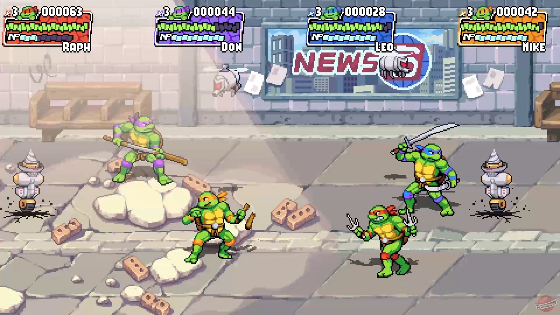 Скриншот из игры Teenage Mutant Ninja Turtles: Shredder's Revenge - 53