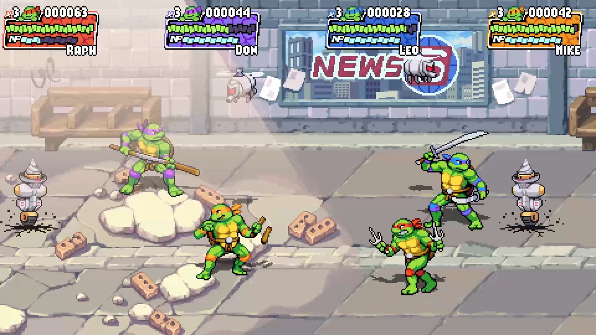 Скриншот из игры Teenage Mutant Ninja Turtles: Shredder's Revenge - 3