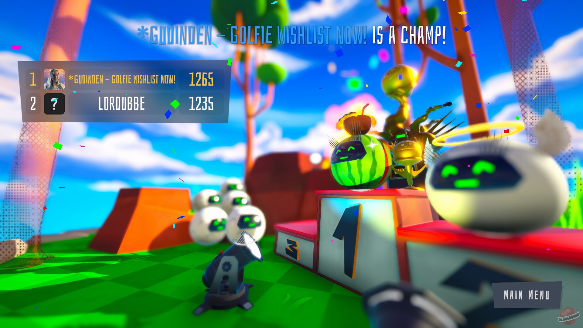 Скриншот из игры Golfie - 36