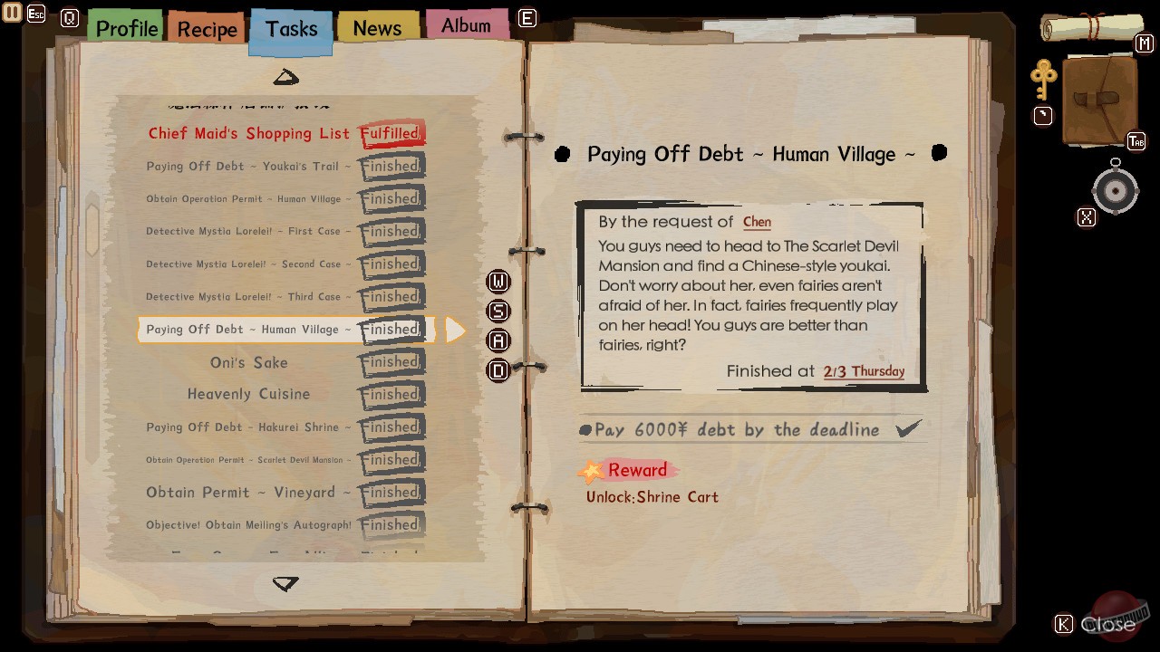 Скриншот из игры Touhou Mystia's Izakaya - 16