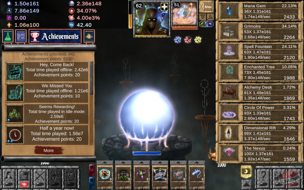 Скриншот из игры Idle Wizard - 1