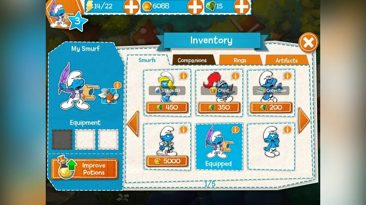 Скриншот из игры Smurfs Epic Run - 12