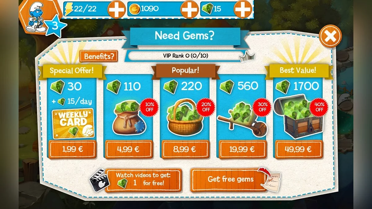 Скриншот из игры Smurfs Epic Run - 19