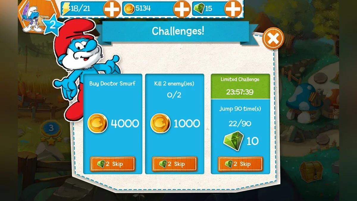 Скриншот из игры Smurfs Epic Run - 18