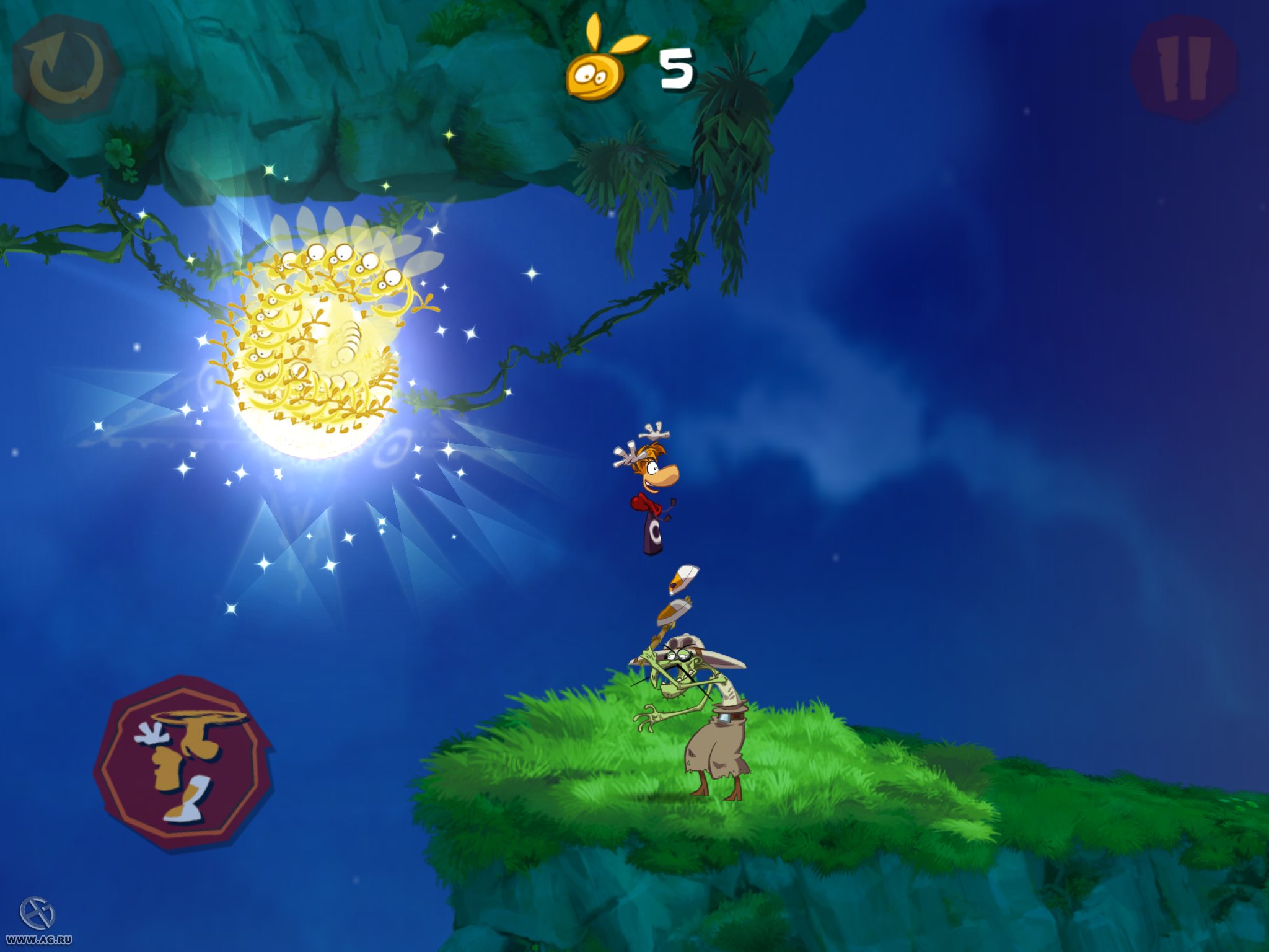 Скриншот из игры Rayman Jungle Run - 20