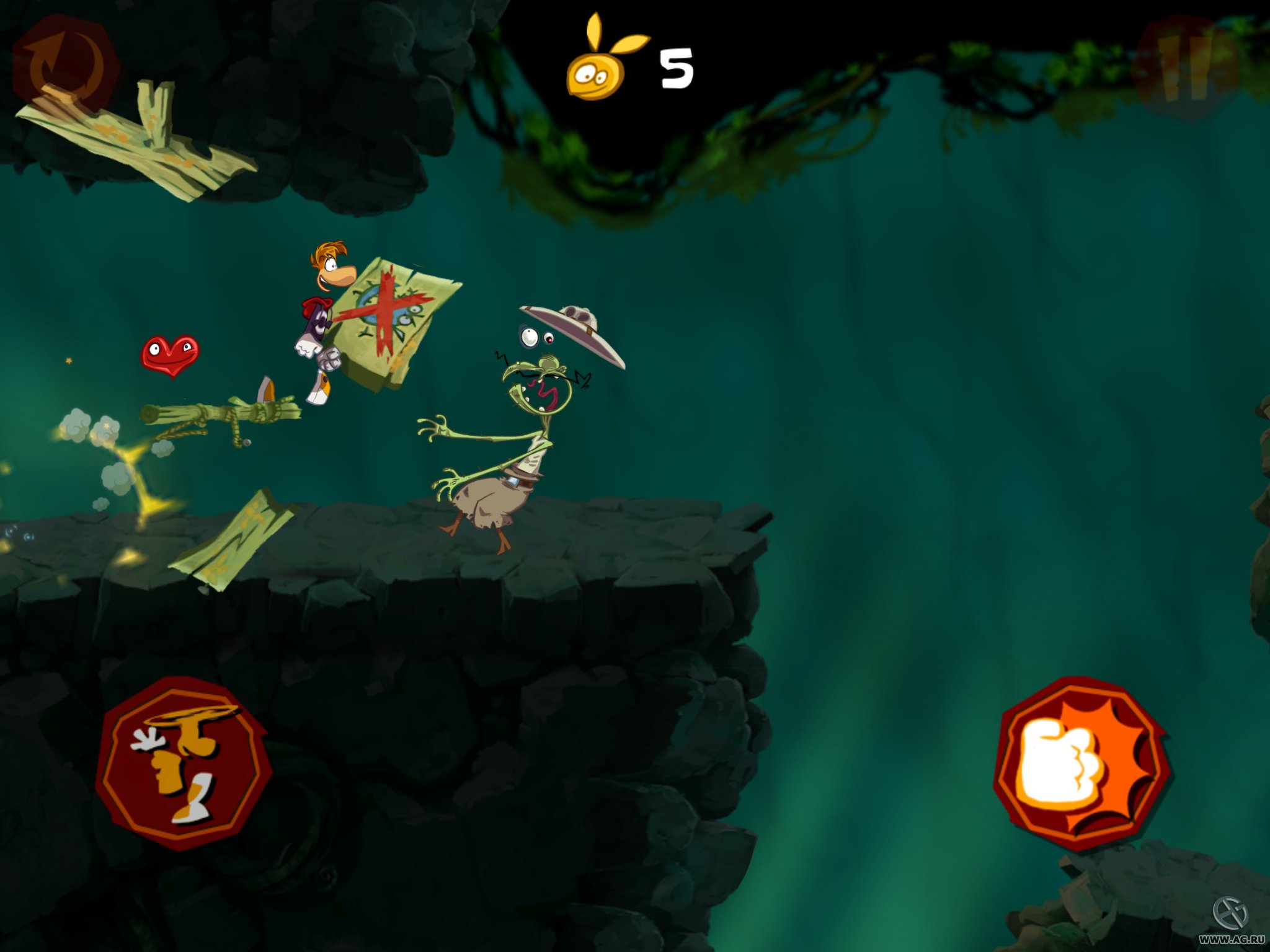 Скриншот из игры Rayman Jungle Run - 39