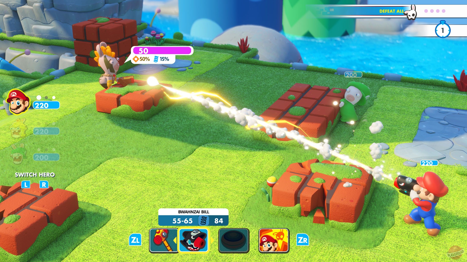 Скриншот из игры Mario x Rabbids: Kingdom Battle - 1