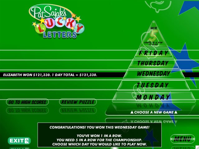 Скриншот из игры Pat Sajak's Lucky Letters Deluxe - 5