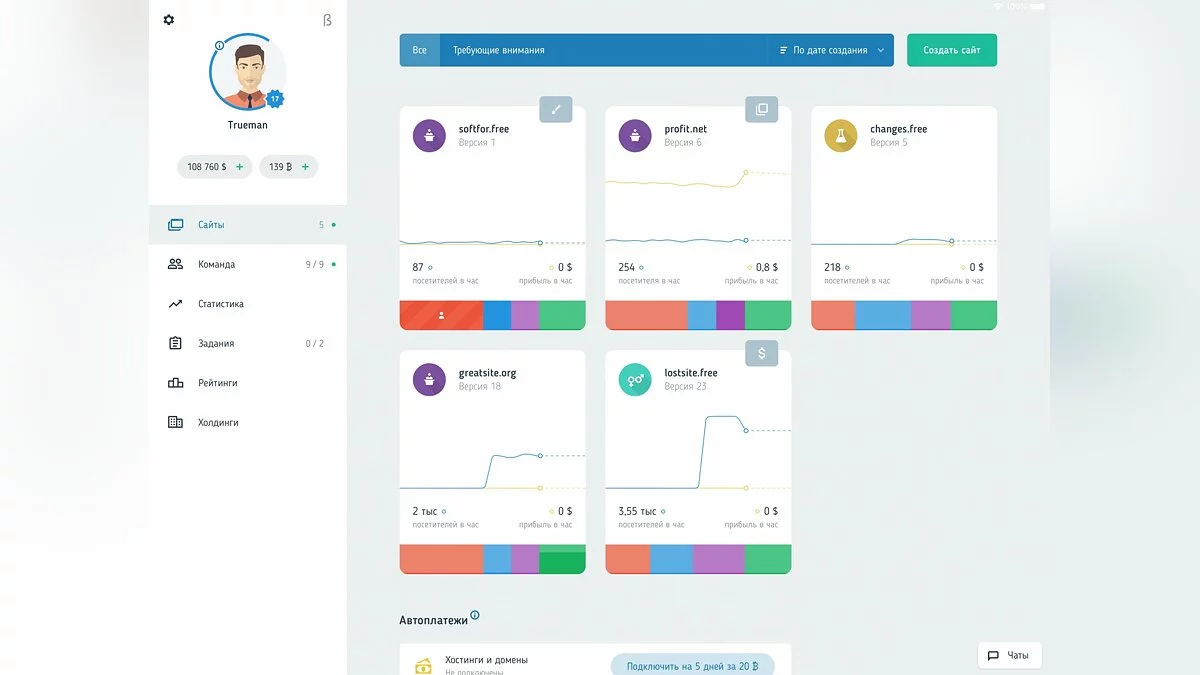 Скриншот из игры Web Tycoon - 9