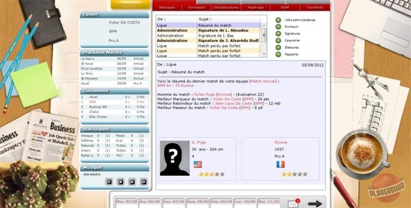 Скриншот из игры Basketball Pro Management 2013 - 1