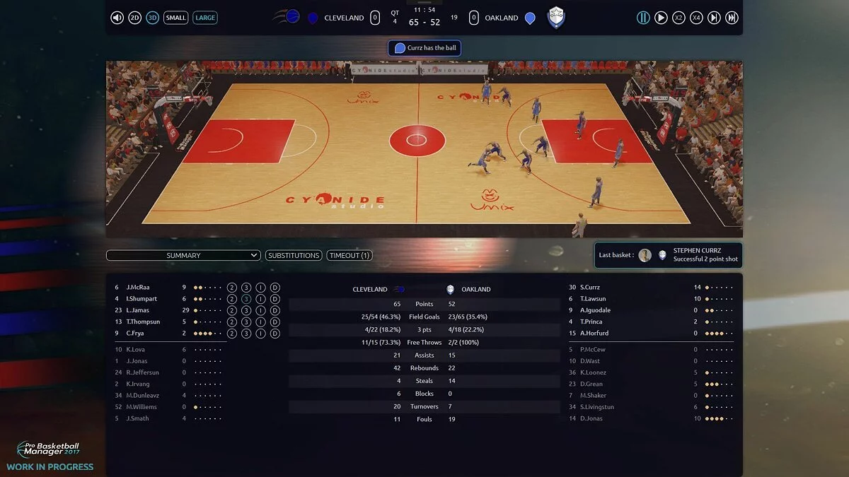 Скриншот из игры Pro Basketball Manager 2017 - 1