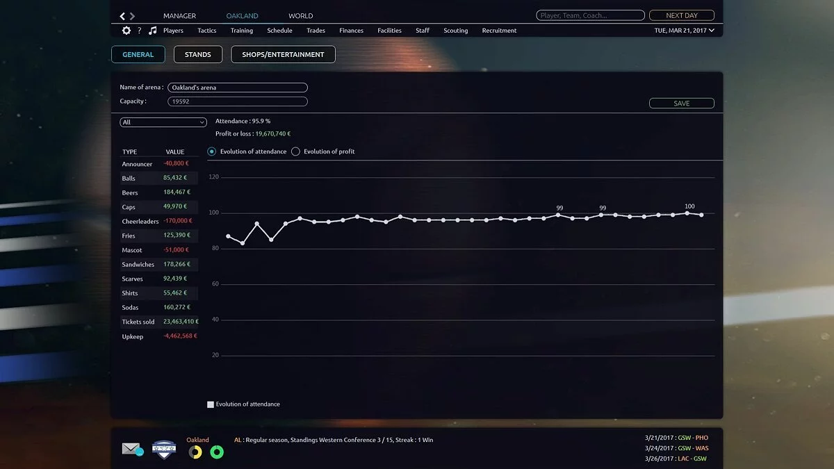 Скриншот из игры Pro Basketball Manager 2017 - 9